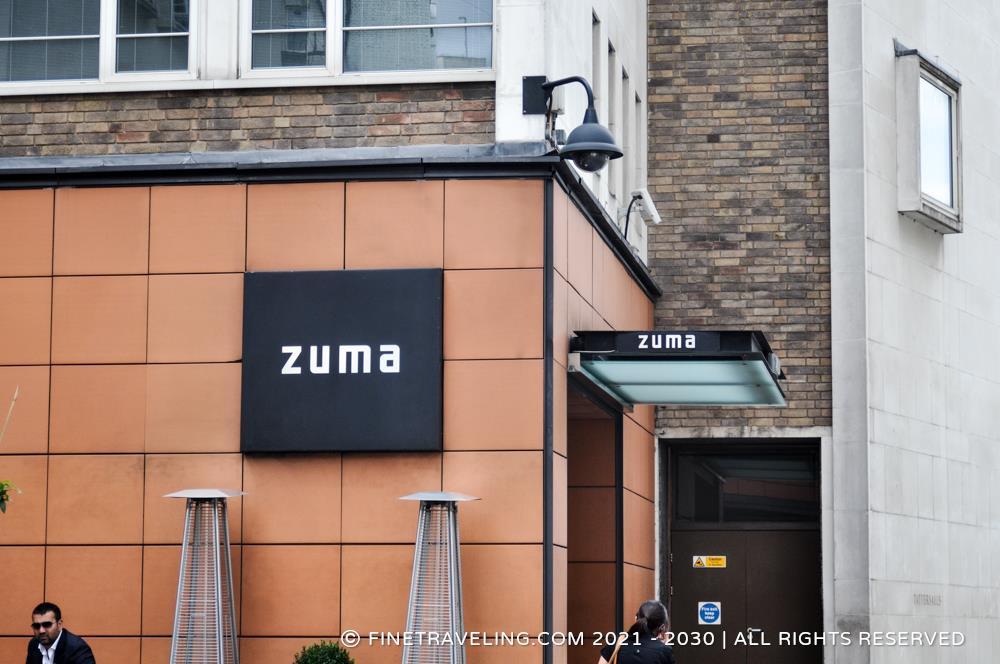 Zuma Restaurant, Raphael Street, London, Dinner