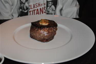 Dinner by Heston Blumenthal, Fillet of Aberdeen Angus (c.1830)Mushroom ketchup & triple cooked chips £38.00