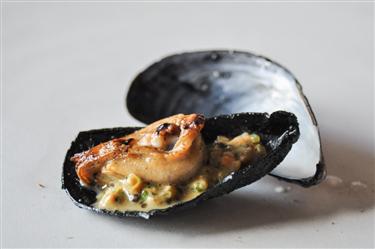Noma menu, Blue Mussel and Celery